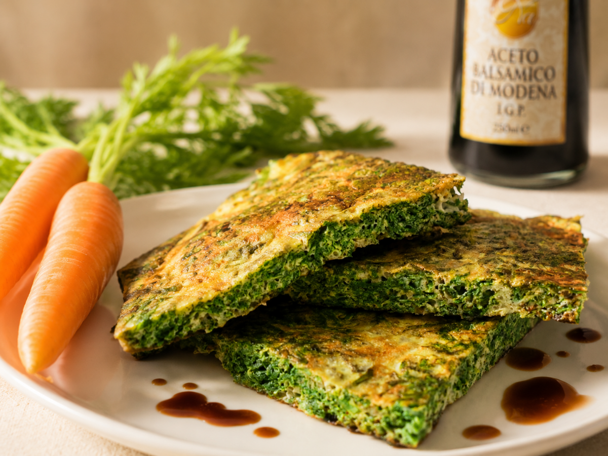 Frittata di Foglie di Carote
